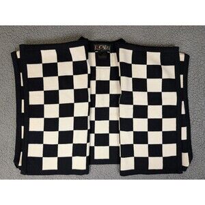 RARE Vintage Escada Margaretha Ley Wool Checkerboard West Germany Size 42 80s